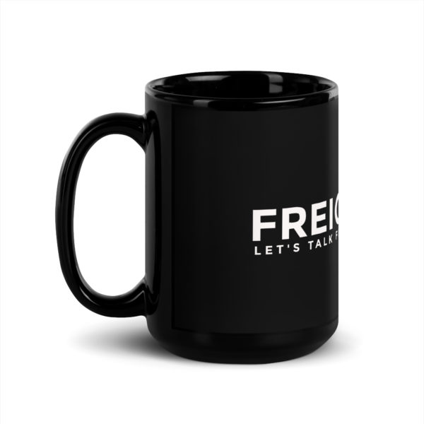 Freight 360 - Black Glossy Mug - Image 4