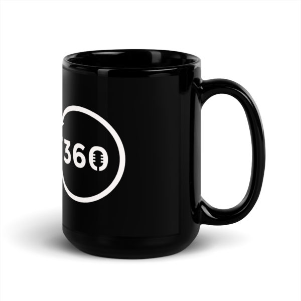 Freight 360 - Black Glossy Mug - Image 5