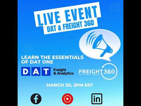 @datfreight join us for a Live Event on March 20th!